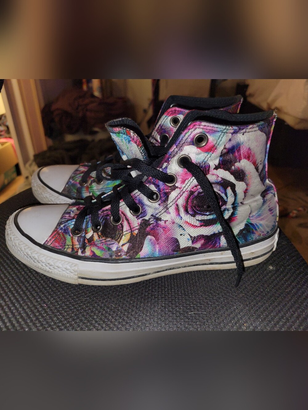 Converse All Star High Tops Dead Metal Rose With Satin Finish Womens 9